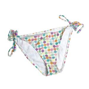 Victoria'a Secret Polka Dot Side Tie Bottoms Sz S